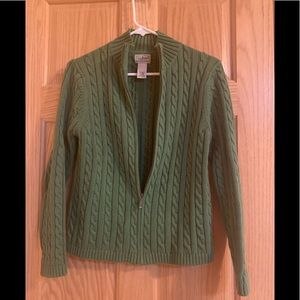 LL Bean Zip Cotton Sweater